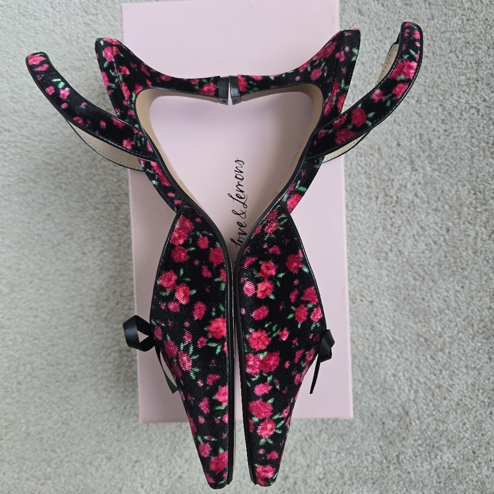 For Love & Lemons Lyana Heel 8.5 / 39 coquette pumps NWT - Picture 6 of 11